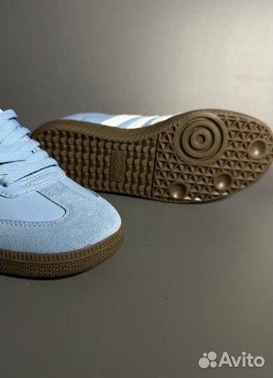 Кроссовки Adidas Samba Blue Люкс