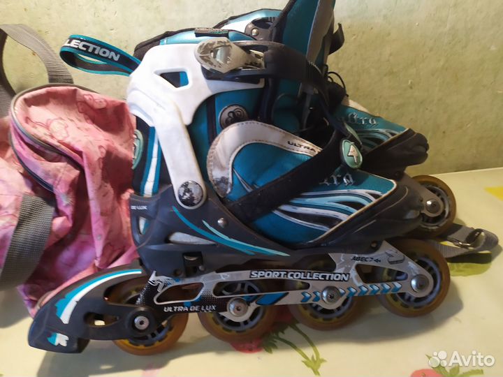Роликовые коньки раздвижные 33-36 р-р