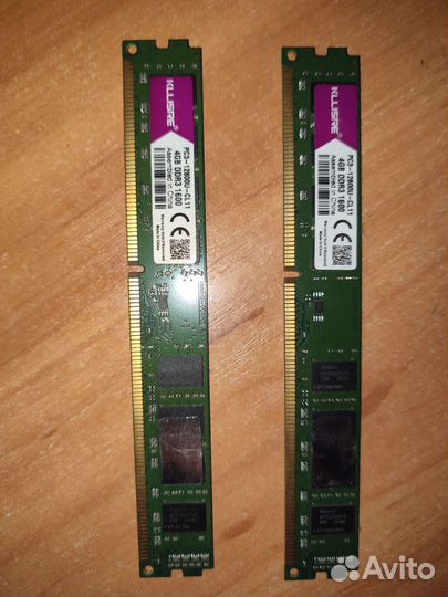 Оперативная память ddr3 4x2(8) gb 1600mhz