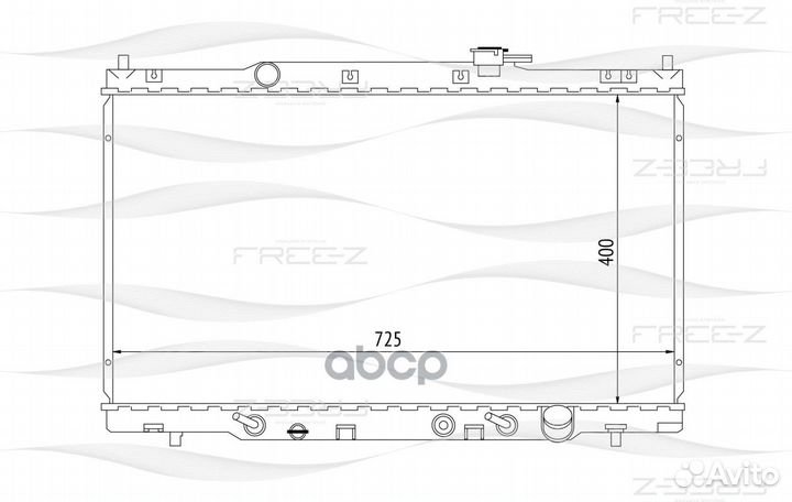 Радиатор honda CR-V 01- KK0240 free-Z