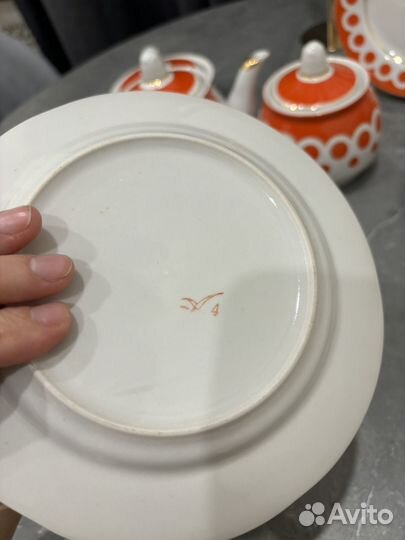 Чайный сервиз СССР чайка фарфор