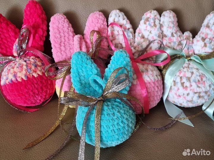 Зайчики шарики игрушки мягкие на подарок