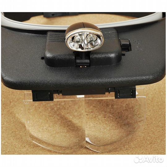 Лупа налобная бинокулярная с LED подсветкой