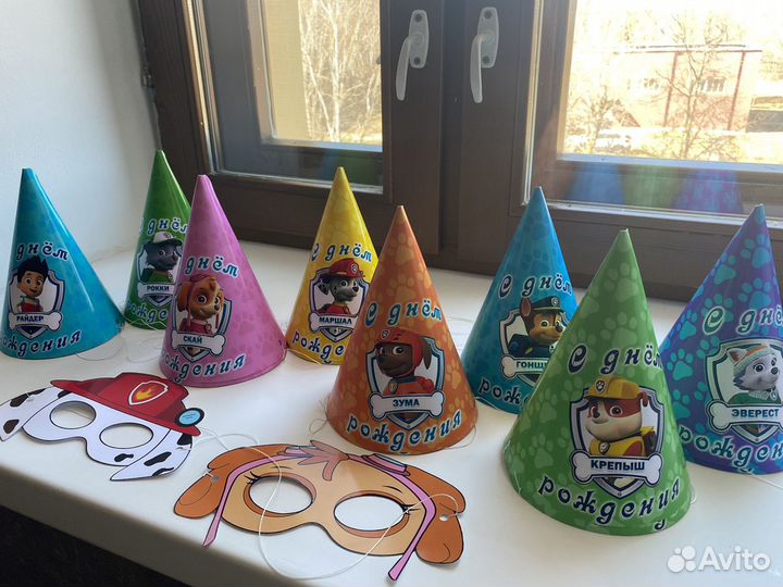 Колпаки на день рождение «Щенячий патруль»