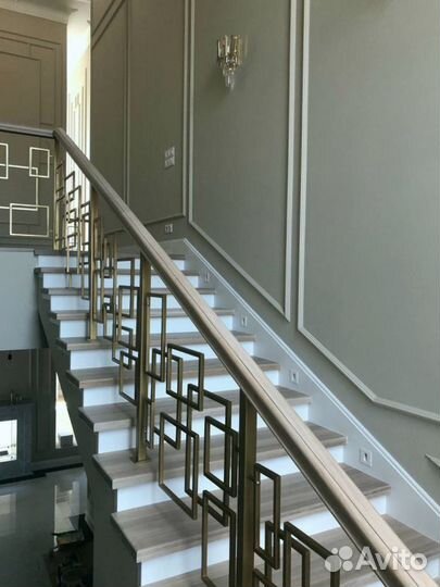 Лестница из дуба,ясеня,лиственницы