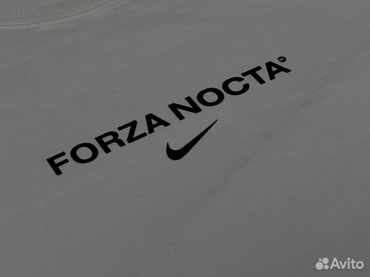 Хлопковая футболка nike forza nocta lux