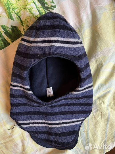 Шапка балаклава на 1-1,5 года, перчатки