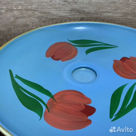 Винтажная Ваза Тюльпаны Сделано В СССР Ретро