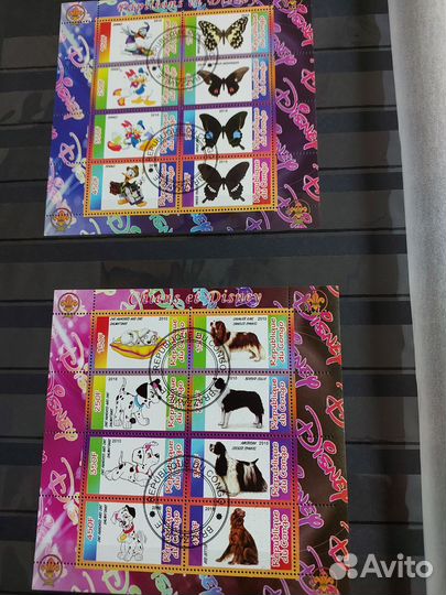 Марки Walt Disney полная серия 25 шт. Ком.24