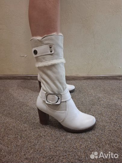 Полусапоги женские зимние натуральная кожа 38