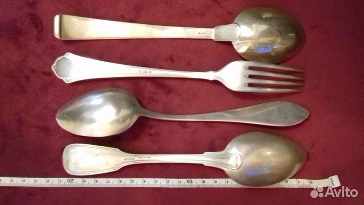 Серебряные ложки и вилки