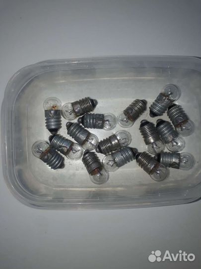 Лампочки для светоустройсв СССР. 6в,12 А