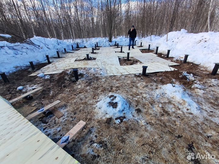 Фундамент винтовой свай