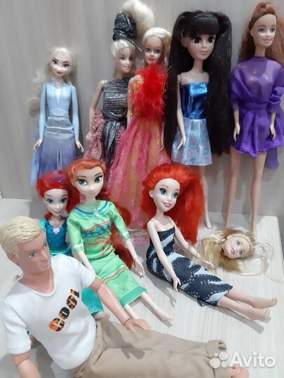 Барби кены русалки машина лоты