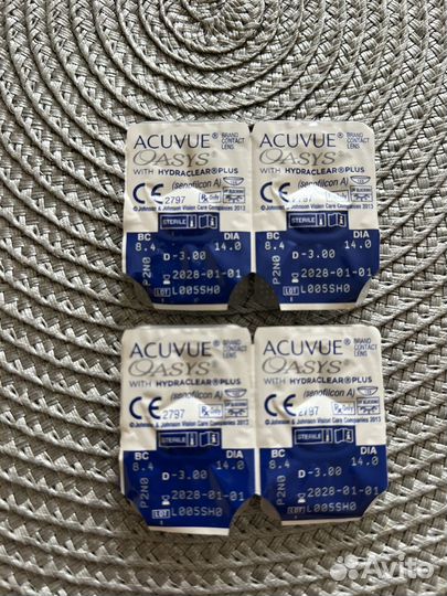Контактные линзы acuvue oasys