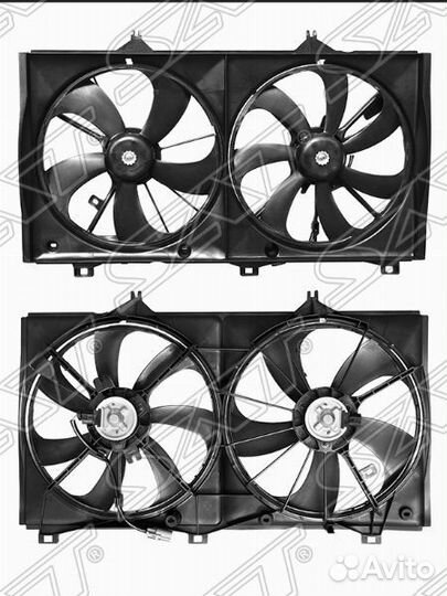 Тойота Камри 40 45 диффузор радиатора охлаждения д