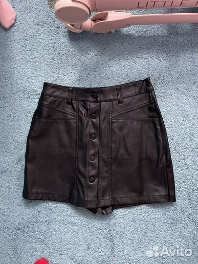 Кожаная юбка