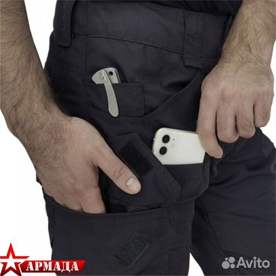 Брюки Contour Рип-Стоп черные Phoenix