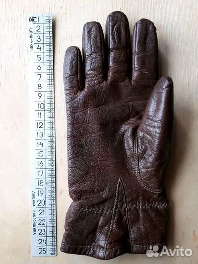 Перчатки кожаные