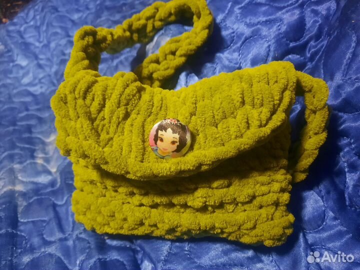 Сумка вязаная детская