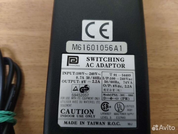 Блоки питания PSA-30U 8V-2.2A и TC-2A 12V 2A