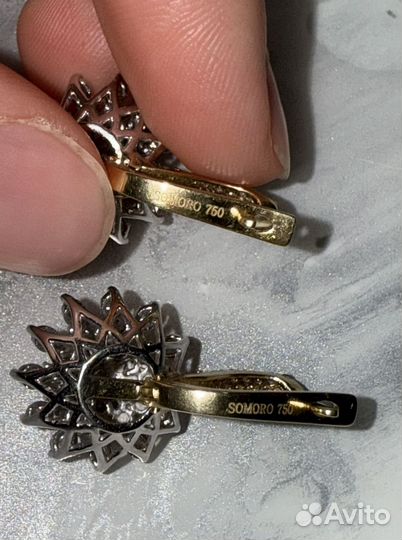 Золотые сережки 750