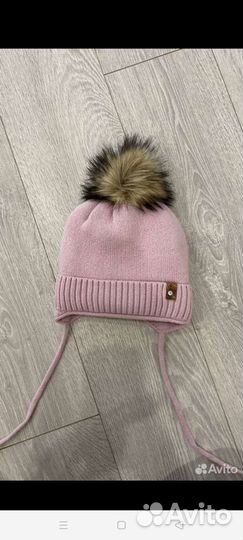 Шапки детские для девочек 50-52, новая54-56 шапка
