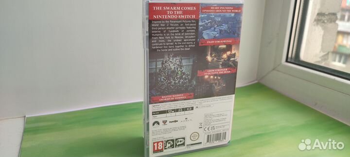 Игра картридж для Nintendo switch World war z