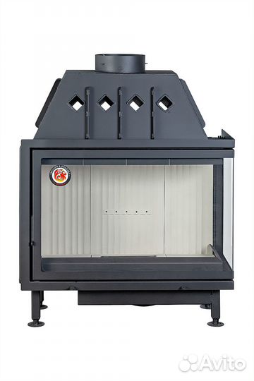 Камин Экокамин Альфа 1000 R два стекла правая