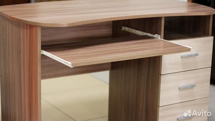 Стол письменный Меркурий Ясень шимо тёмн/светл