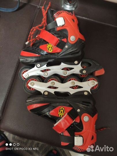 Роликовые коньки детские раздвижные