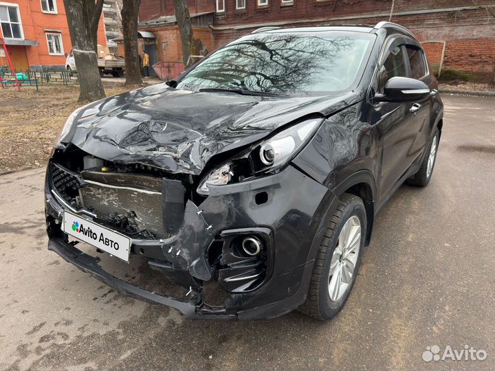 Kia Sportage 2.0 AT, 2018, битый, 65 000 км