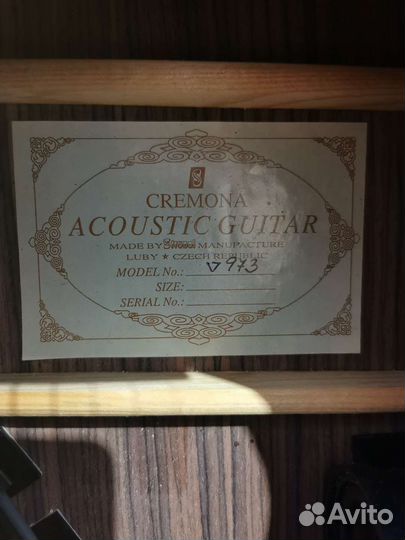 Акустическая гитара cremona J973 с трансакустикой