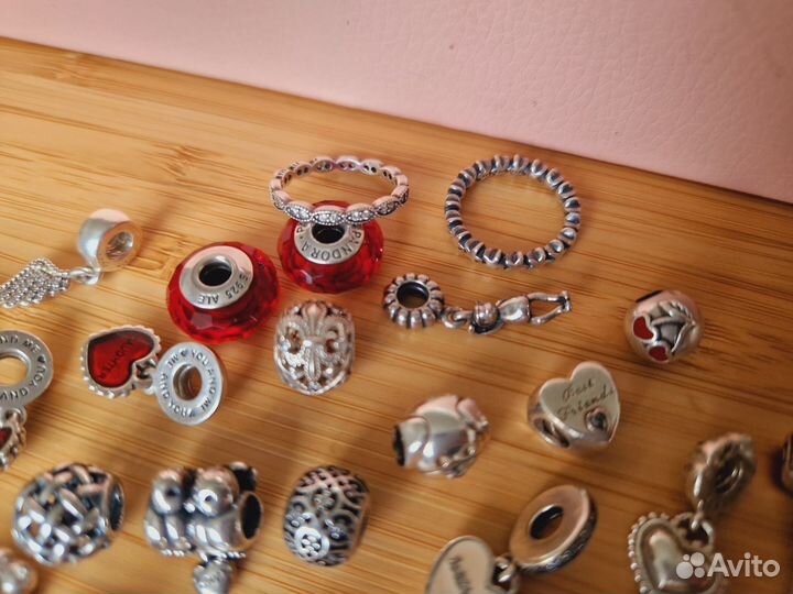 Шармы пандора оригинал с браслетом