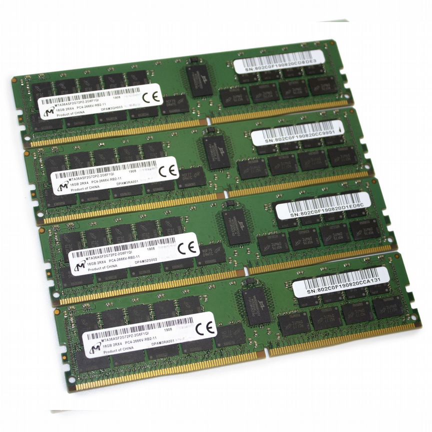 [MTA36ASF2G72PZ-2G6F1] Ddr4 Reg 16gb Micron 2666mhz 2rx4 Pc4-2666v-R Mta36asf2g72pz-2g6f1