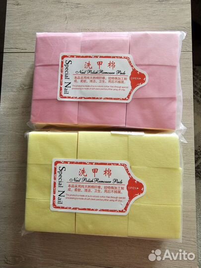 Безворсовые салфетки, для снятия лака 1000шт