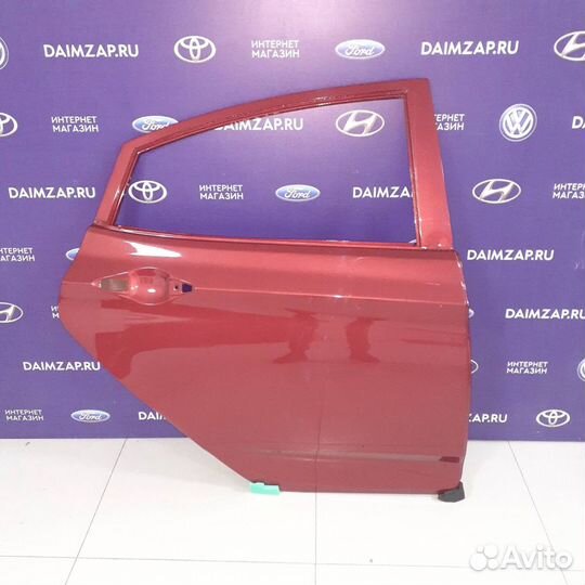 Дверь задняя правая hyundai Solaris 11-17 красная
