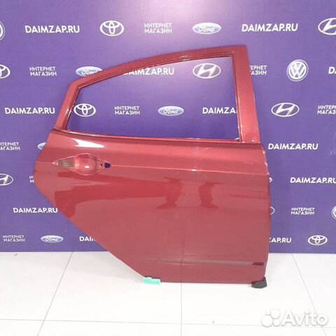 Дверь задняя правая hyundai Solaris 11-17 красная
