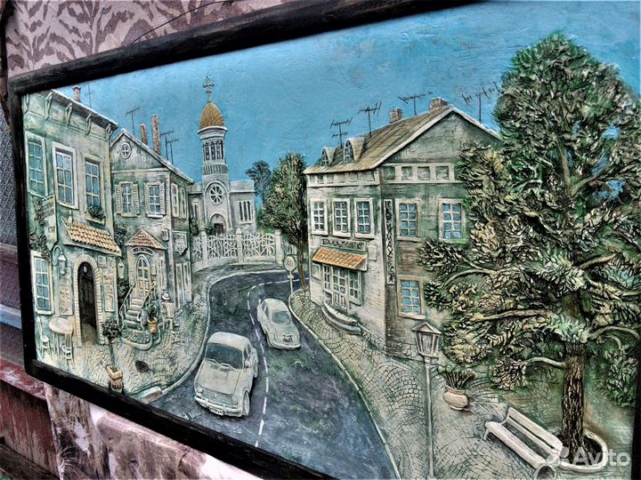 Гипсовое панно барельеф