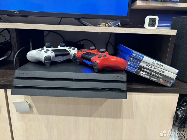 Sony playstation 4 pro 2 геймпада игры