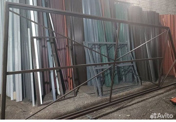 Откатные ворота - каркас