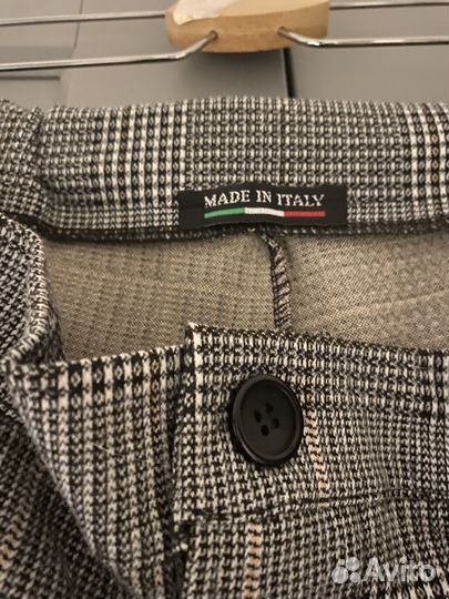 Итальянские мужские брюки утепленные укороченые