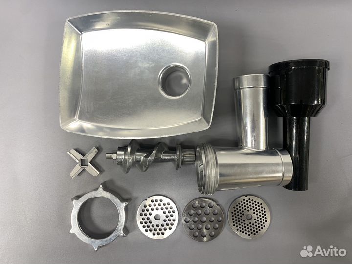 Шнек/корпус/нож/решетка для мясорубки Redmond-1208