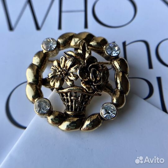 Винтажная брошь 