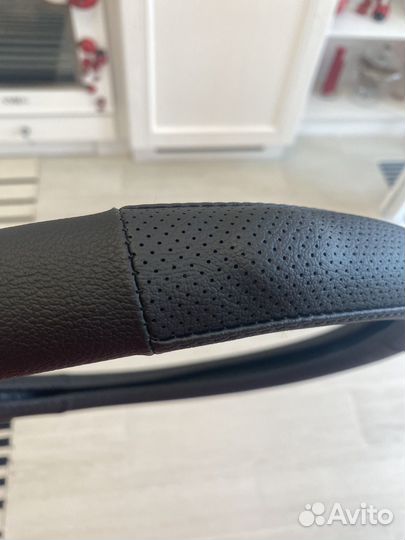 Чехол/ оплетка на руль из натуральной кожи