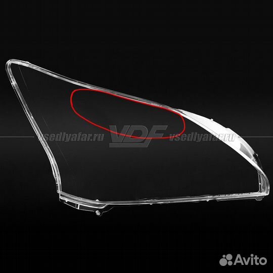 Уцененное стекло для фары Lexus RX II (2003-2009)
