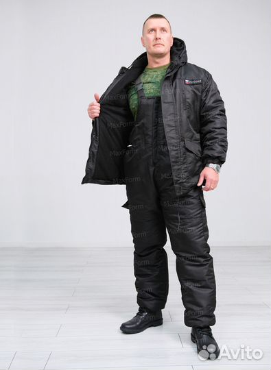 Костюм зимний Тигр черный флис