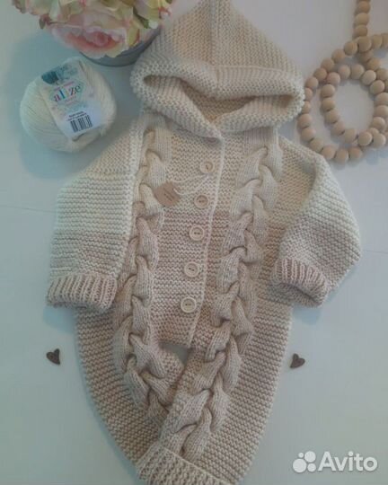 Комбинезон детский вязаный