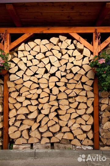 Дрова березовые колотые 35 см