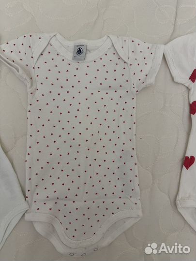 Petit bateau боди с коротким пукавом комплект 74